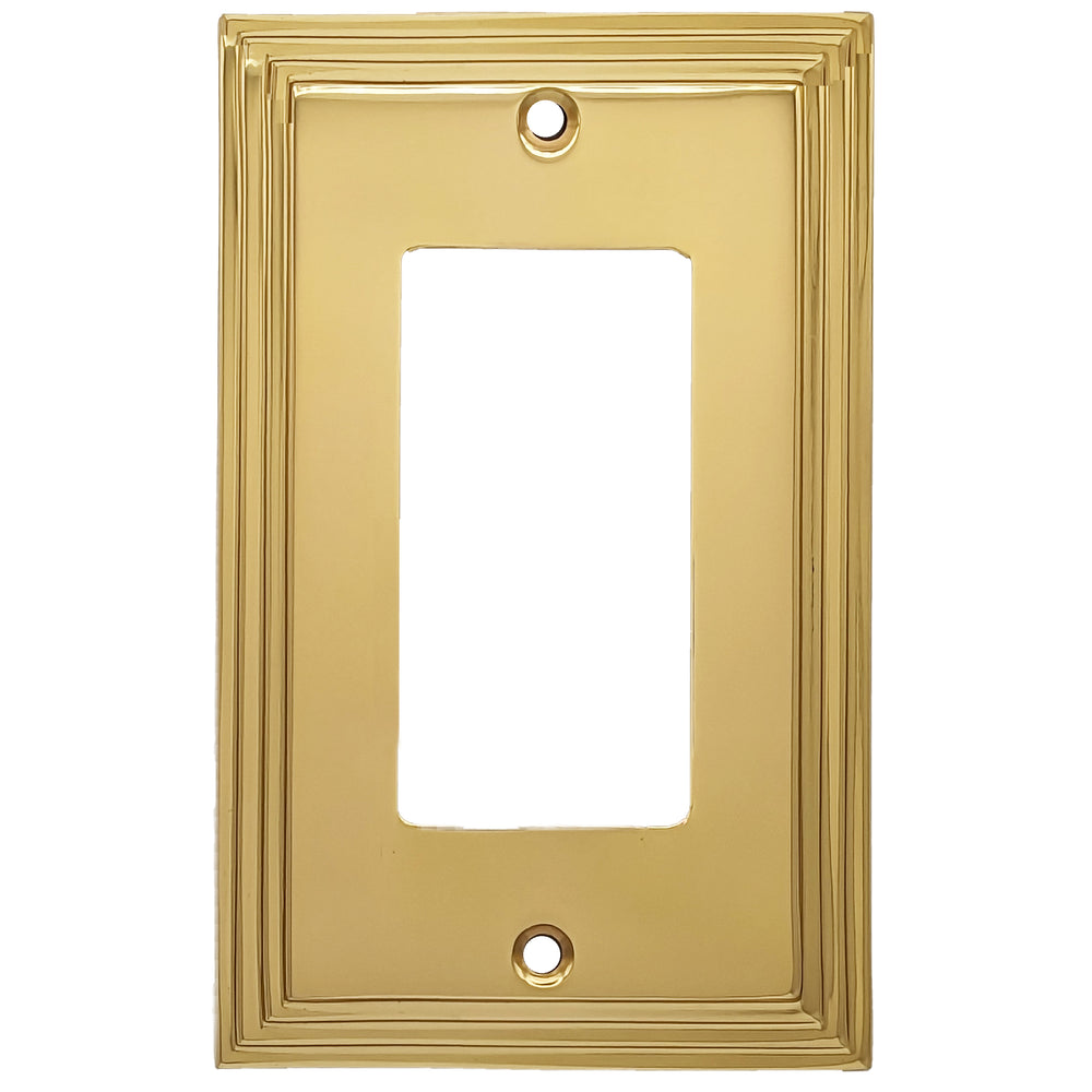 Kingston Classic Stepped Wall Plate (Polished Brass) COPPER MOUNTAIN HARDWARE