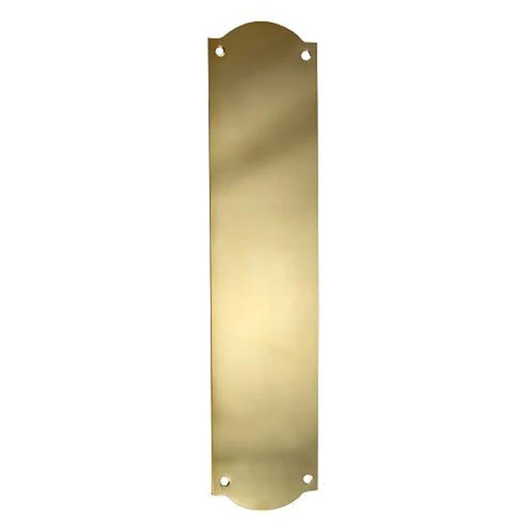 12 Inch Solid Brass Oval Push Plate COPPER MOUNTAIN HARDWARE