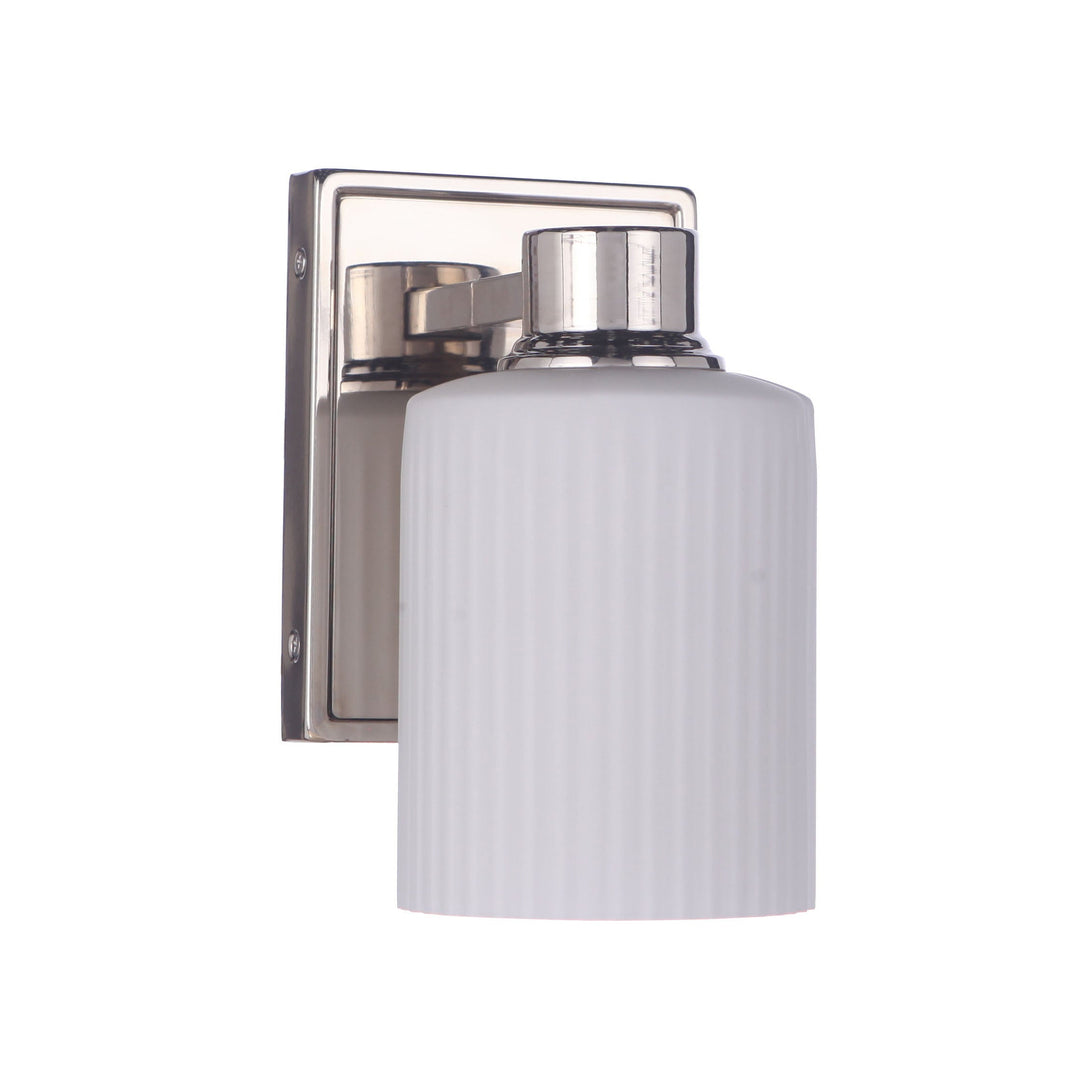 Bretton 1 Light Wall Sconce in Polished Nickel CRAFTMADE