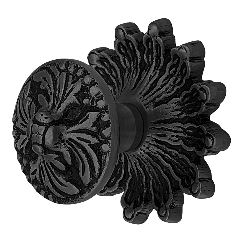 2 Inch Rococo Cabinet & Furniture Knob with Backplate (Several Finishes Available)