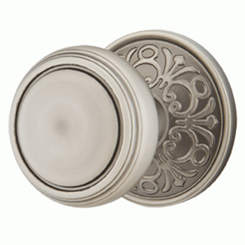 Solid Brass Norwich Door Knob Set With Lancaster Rosette (Several Finish Options) EMTEK