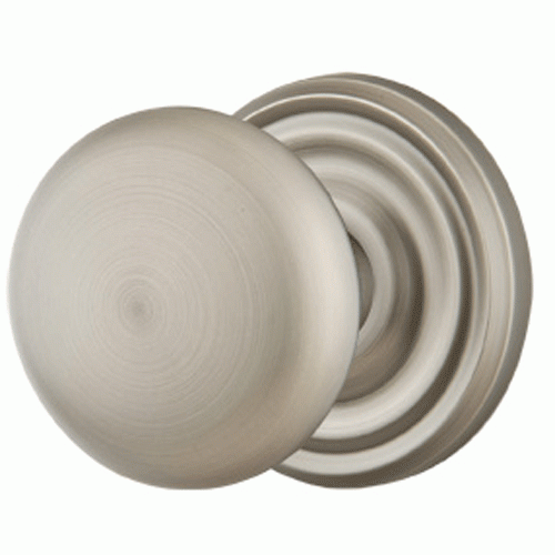 Solid Brass Providence Door Knob Set With Regular Rosette (Several Finish Options) EMTEK