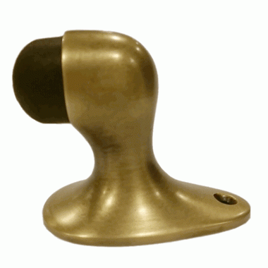 2 1/8 Inch Floor Mounted Bumper Door Stop (Antique Brass Finish) COPPER MOUNTAIN HARDWARE