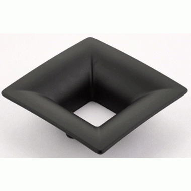 2 3/4 Inch (1 1/4 Inch c-c) Finestrino Flared Square Pull (Matte Black Finish) SCHAUB