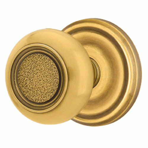 Solid Brass Belmont Door Knob Set With Regular Rosette (Several Finish Options) EMTEK