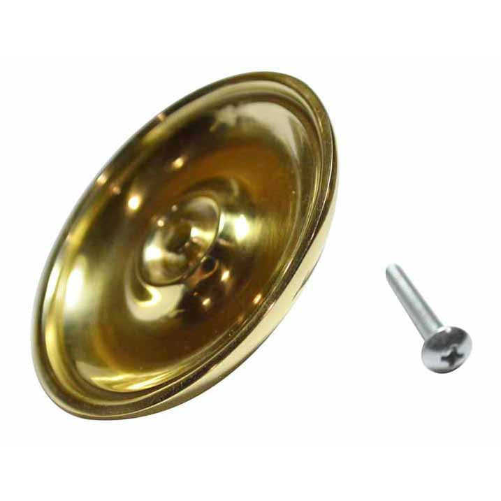 2 5/8 Inch Modern Brass Cabinet Knob (Polished Brass Finish) COPPER MOUNTAIN HARDWARE