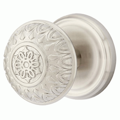 Solid Brass Lancaster Door Knob Set With Regular Rosette (Several Finish Options) EMTEK