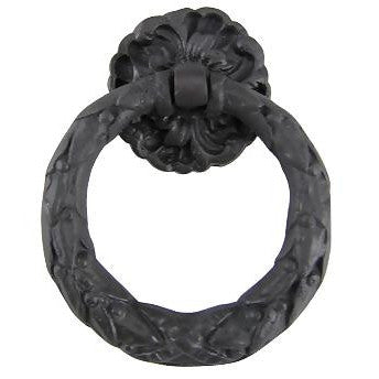 Solid Brass French Floral Drawer Ring Pull (Oil Rubbed Bronze) COPPER MOUNTAIN HARDWARE