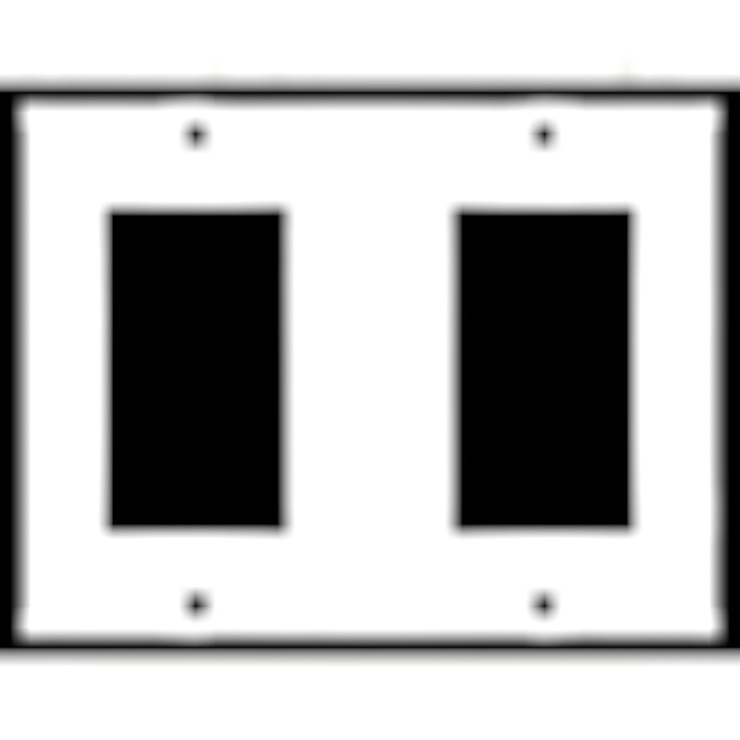 4 1/2 Inch Solid Brass Traditional Switch Plate (Polished Brass Finish)