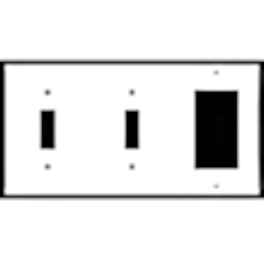 Fleur-De-Lis Wall Plate (Bright Nickel Finish)