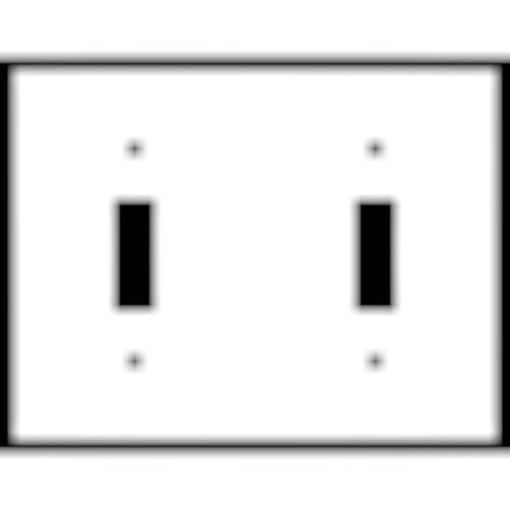 4 1/2 Inch Solid Brass Traditional Switch Plate (Polished Brass Finish)