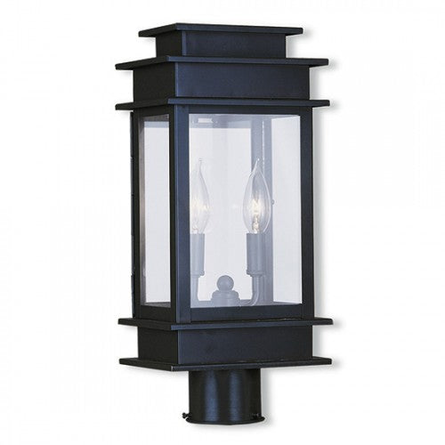 2 Light Bronze Outdoor Post Top Lantern Livex