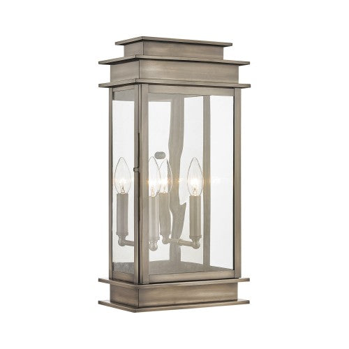 2 Light Vintage Pewter Outdoor Wall Lantern Livex
