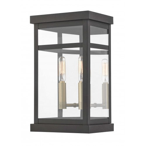 2 Light Bronze Outdoor Wall Lantern Livex