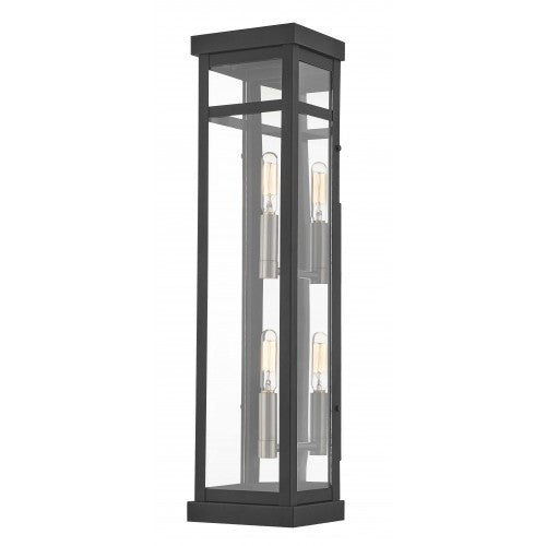2 Light Black Outdoor Wall Lantern Livex