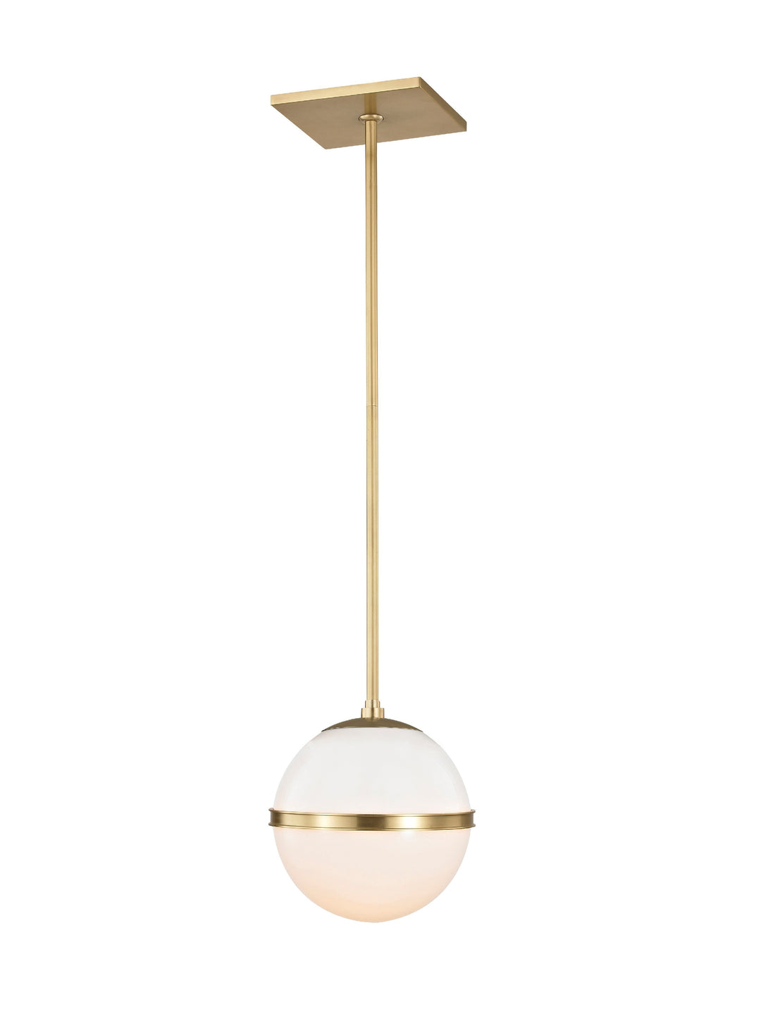 Crystorama Crystorama Brian Patrick Flynn Truax 1 Light Aged Brass Mini Pendant