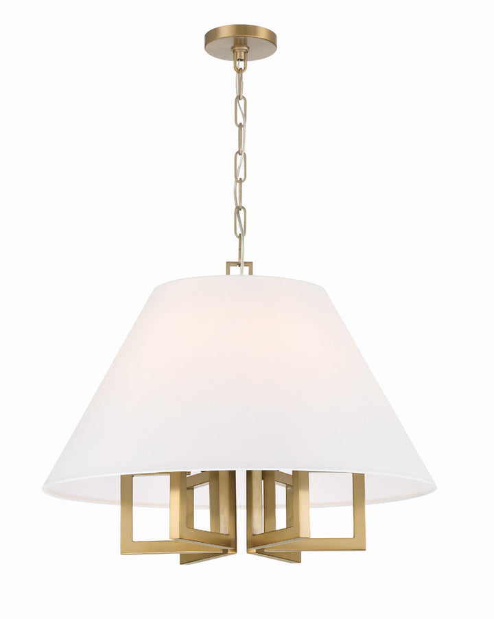 Libby Langdon Westwood 6 Light Vibrant Gold Chandelier Crystorama