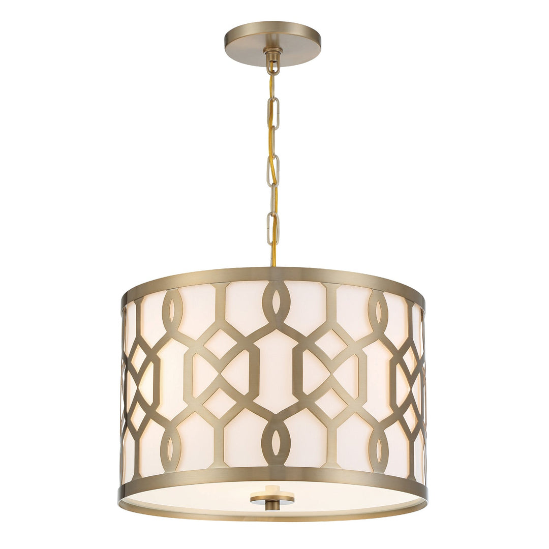 Libby Langdon Jennings 3 Light Aged Brass Chandelier Crystorama