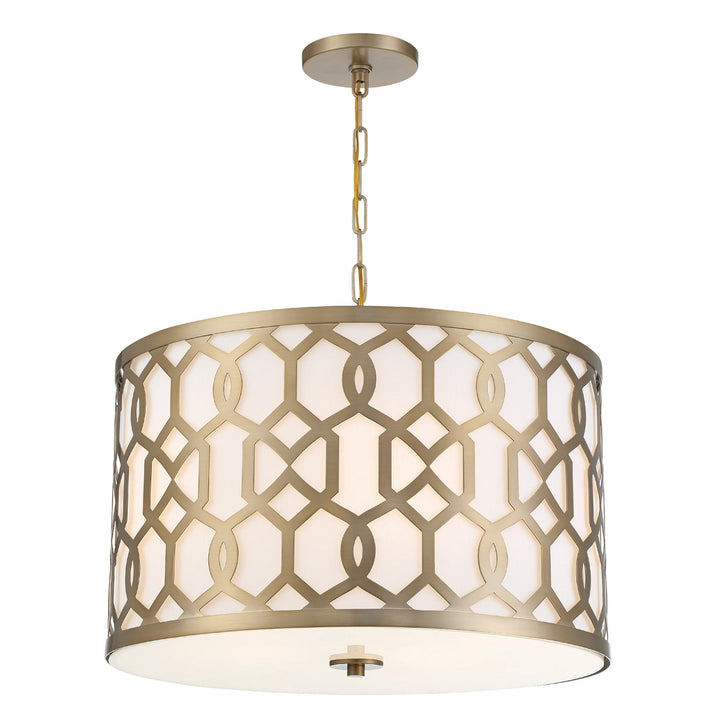 Libby Langdon Jennings 5 Light Aged Brass Chandelier Crystorama