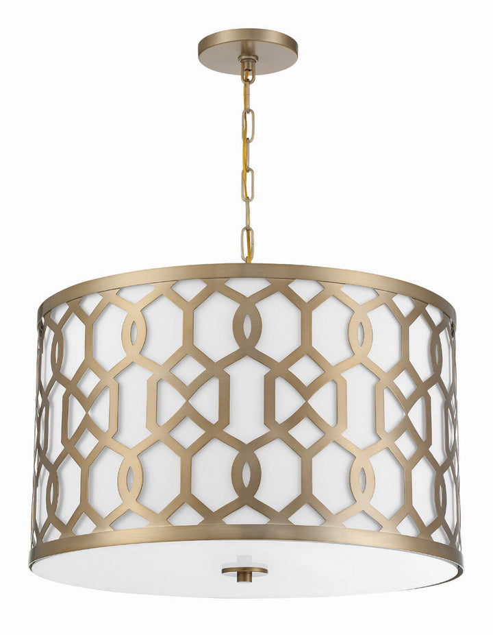 Libby Langdon Jennings 5 Light Aged Brass Chandelier Crystorama