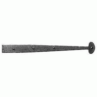 21-1/4 Inch Rough Iron Bean Strap Hinge (Matte Black Finish) ACORN MANUFACTURING