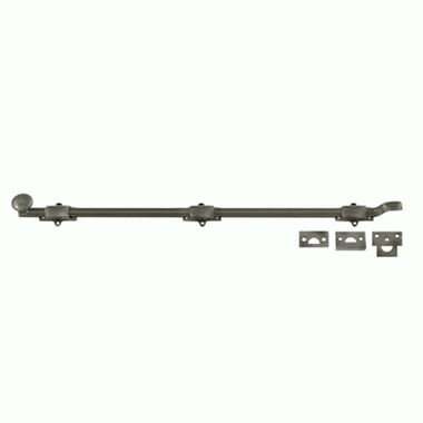 26 Inch Deltana Offset Heavy Duty Surface Bolt (Antique Nickel Finish) DELTANA