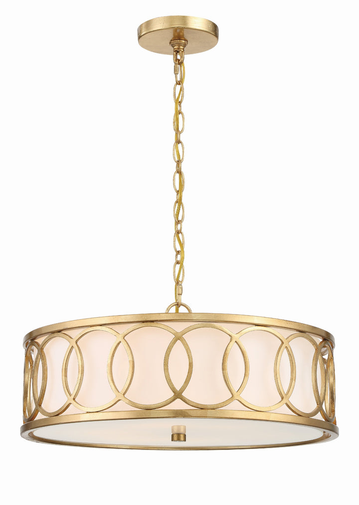 Libby Langdon Graham 6 Light Antique Gold Chandelier Crystorama