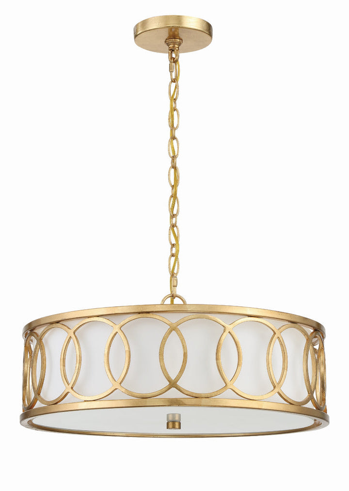 Libby Langdon Graham 6 Light Antique Gold Chandelier Crystorama