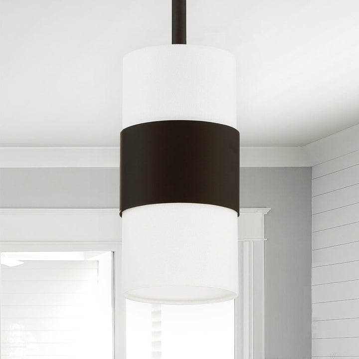 Crystorama Crystorama Libby Langdon Grayson 1 Light Dark Bronze Mini Pendant
