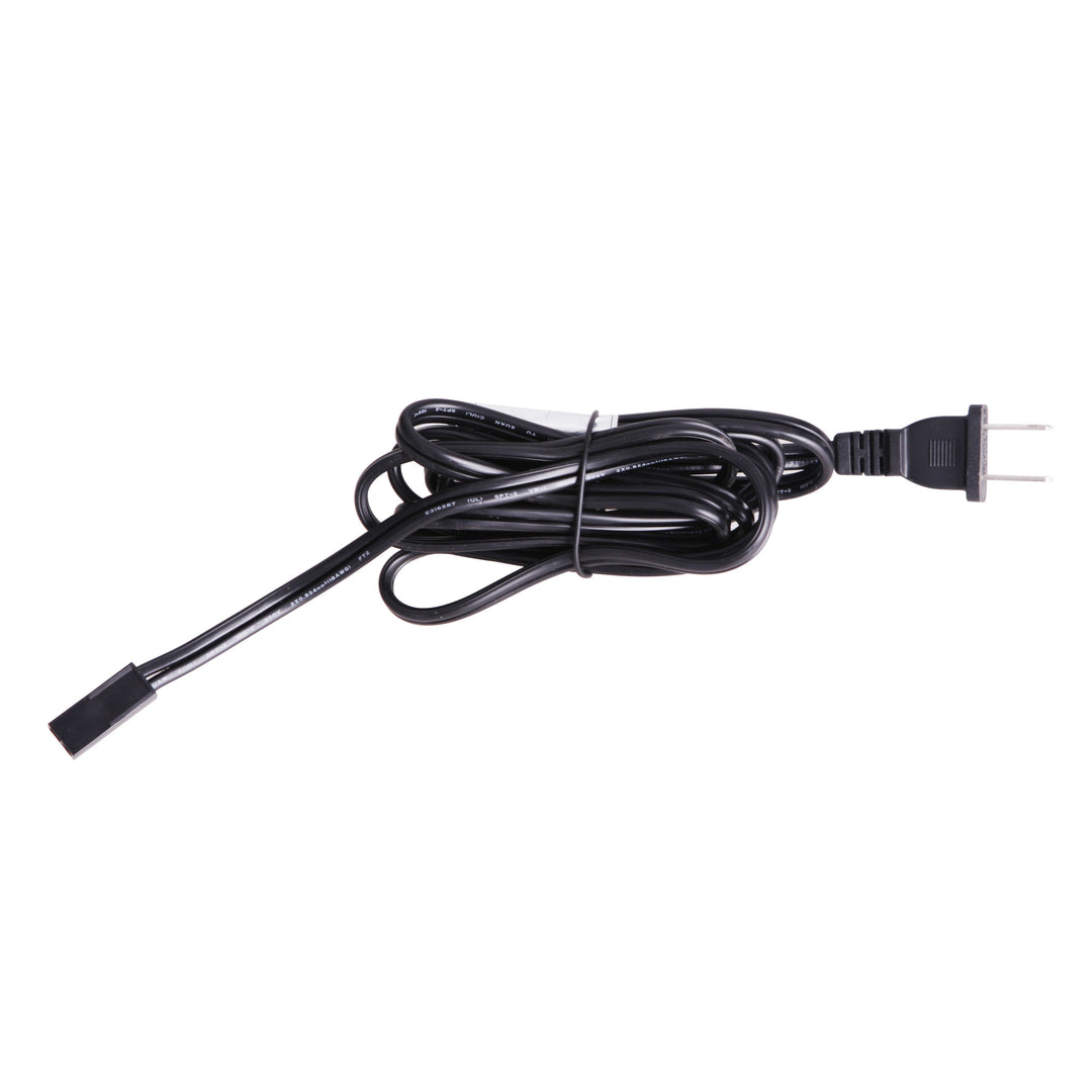 6'  Under Cabinet Puck Cord and Plug in Black CRAFTMADE