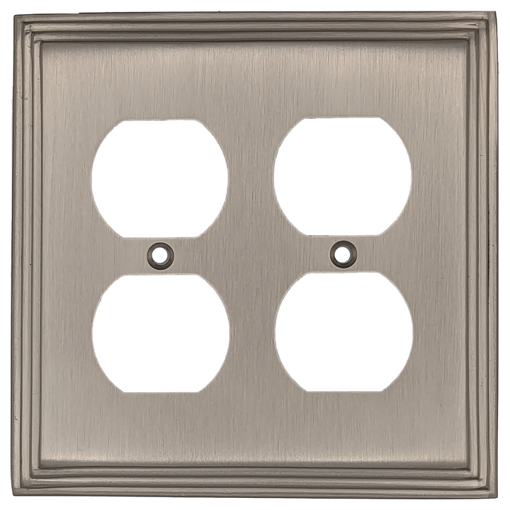 Kingston Classic Stepped Wall Plate (Satin Nickel) COPPER MOUNTAIN HARDWARE