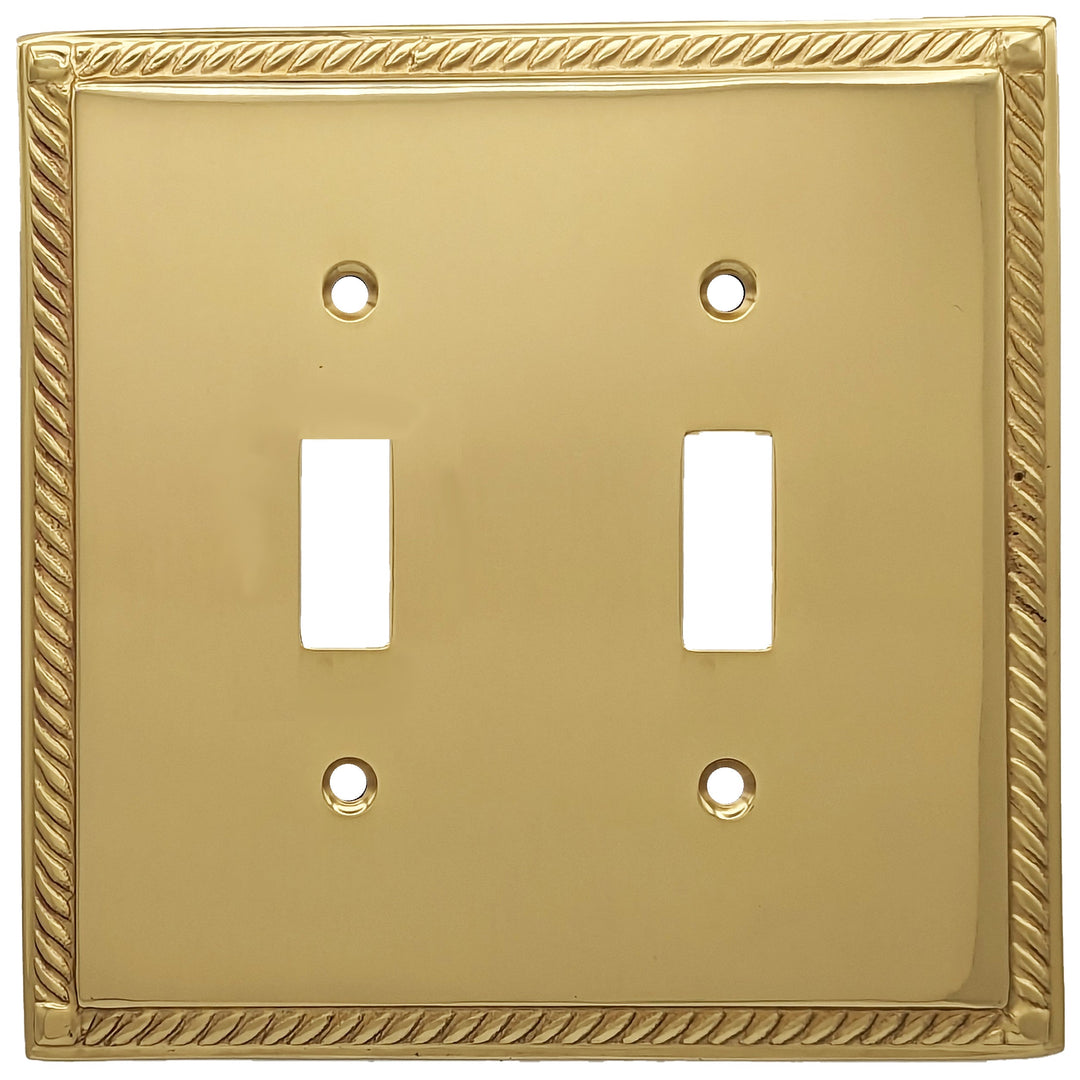 English Georgian Roped Wall Plate (Several Finishes Available) COPPER MOUNTAIN HARDWARE