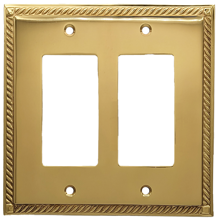 English Georgian Roped Wall Plate (Several Finishes Available) COPPER MOUNTAIN HARDWARE