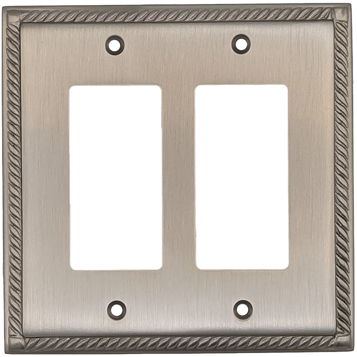 English Georgian Roped Wall Plate (Satin Nickel) COPPER MOUNTAIN HARDWARE