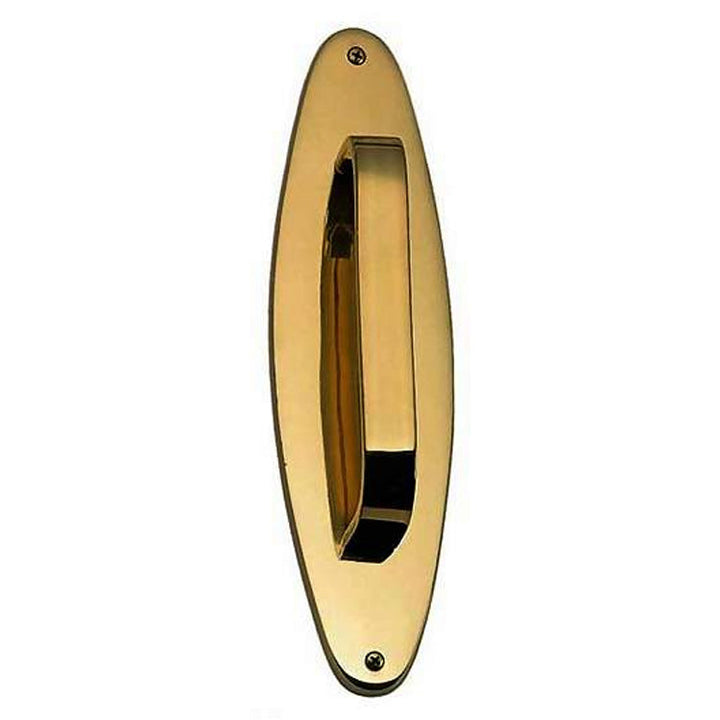 11 Inch Traditional Oval Door Pull & Plate COPPER MOUNTAIN HARDWARE