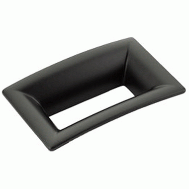 3 1/2 Inch (2 1/2 Inch c-c) Finestrino Flared Rectangle Pull (Matte Black Finish) SCHAUB