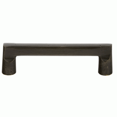 3 1/2 Inch (3 Inch c-c) Sandcast Bronze Rail Pull Medium Bronze Finish EMTEK