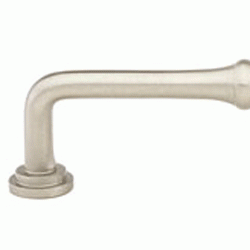 3 1/2 Inch (3 Inch c-c) Solid Brass Spindle Pull Brushed Nickel Finish EMTEK