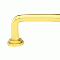 3 1/2 Inch (3 Inch c-c) Solid Brass Spindle Pull (Polished Brass Finish) EMTEK