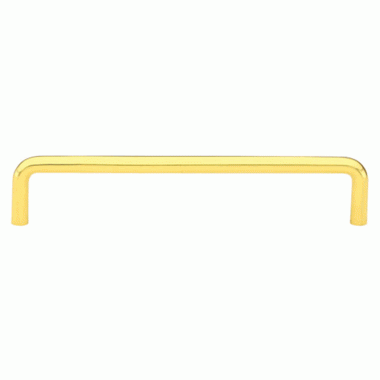 3 1/4 Inch (3 Inch c-c) Solid Brass Wire Pull (Polished Brass Finish) EMTEK