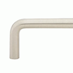 3 3/4 Inch (3 1/2 Inch c-c) Solid Brass Wire Pull (Brushed Nickel) EMTEK