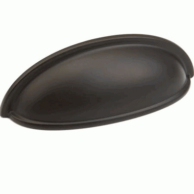 3 3/4 Inch (3 Inch c-c) Traditional Designs Cup Pull (Oil Rubbed Bronze Finish) SCHAUB