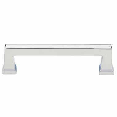 3 7/8 Inch (3 1/2 Inch c-c) Solid Brass Alexander Pull (Polished Chrome Finish) EMTEK