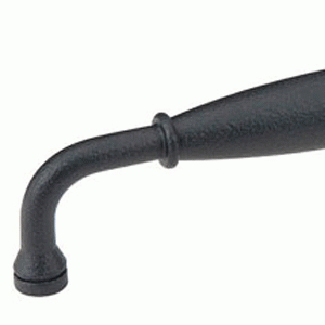 3 7/8 Inch (3 1/2 Inch c-c) Wrought Steel Normandy Fixed Pull (Matte Black Finish) EMTEK