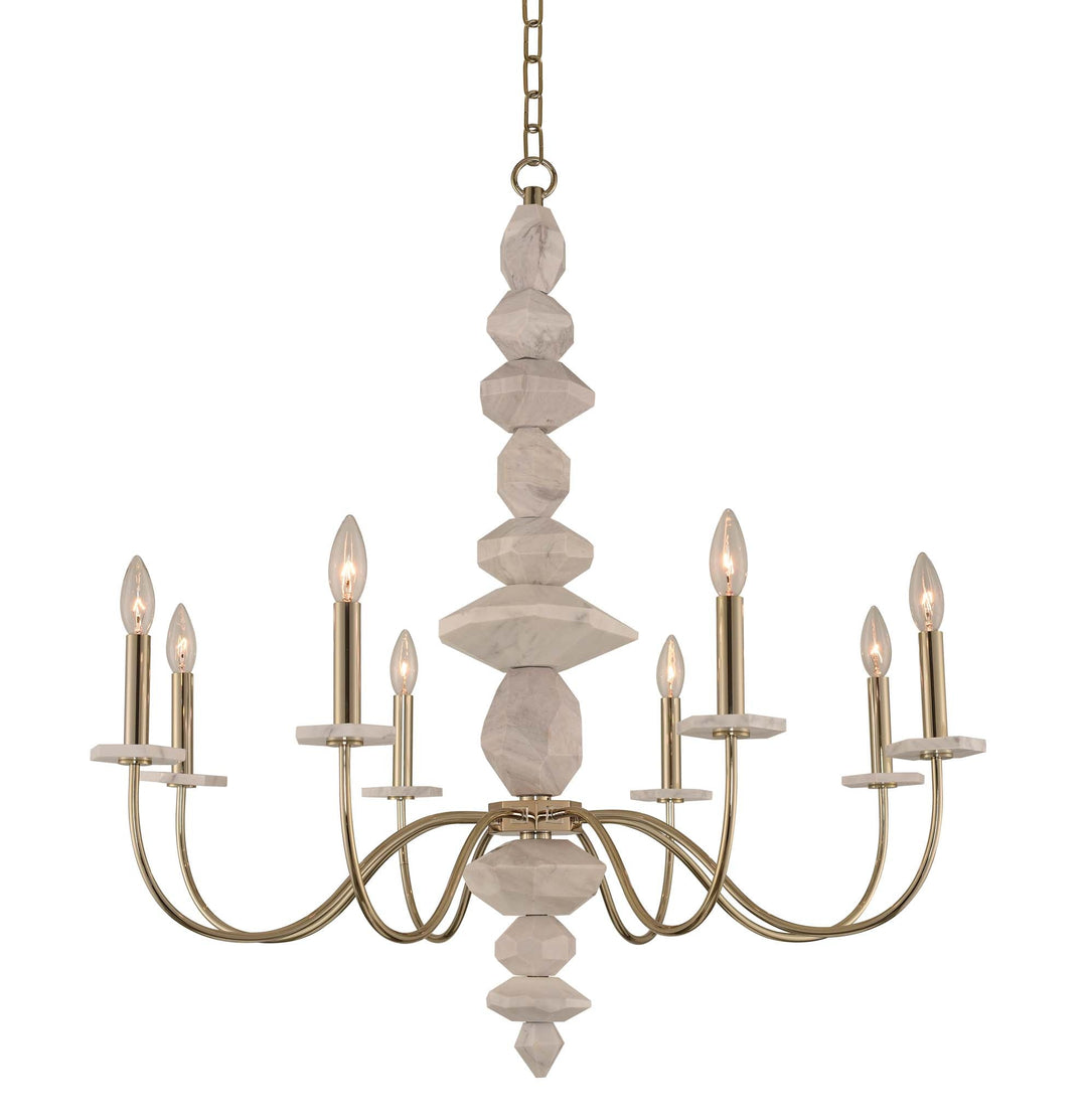 Carrara 8 Light Chandelier Kalco