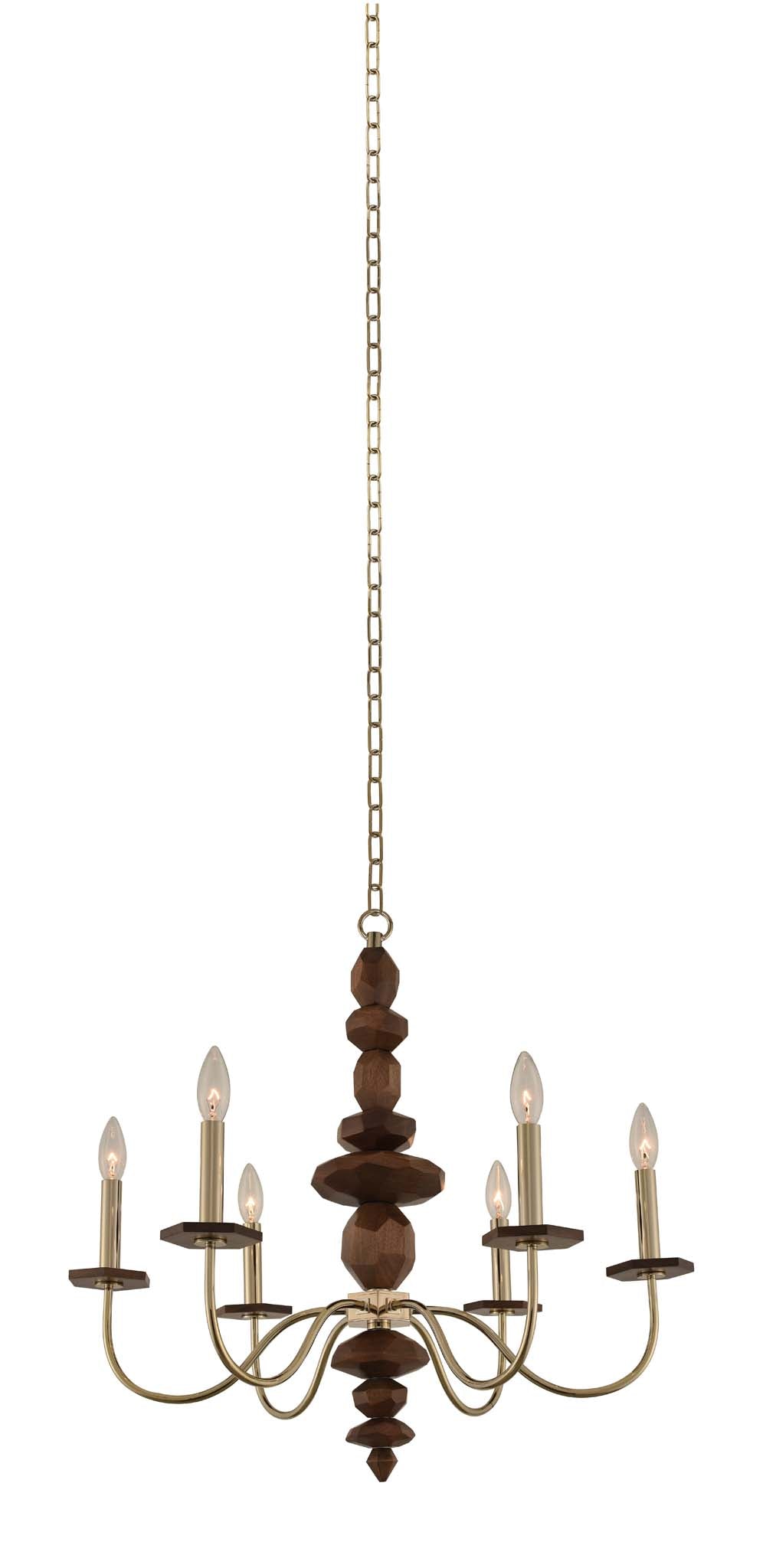 Lassen 6 Light Chandelier Kalco