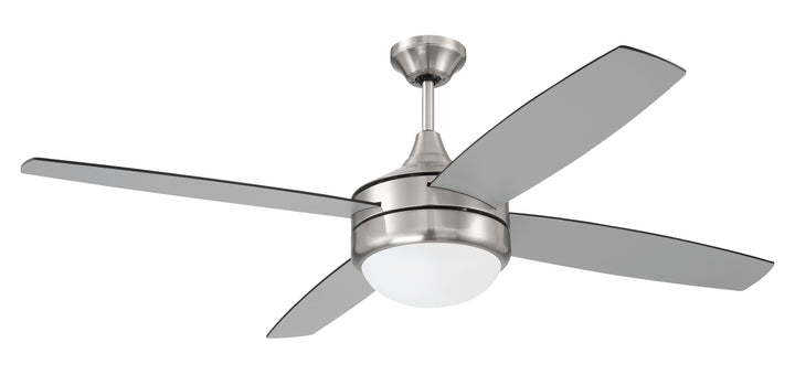 52" Phaze II 4-Blade in Brushed Polished Nickel w/ Brushed Nickel/Greywood Blades CRAFTMADE