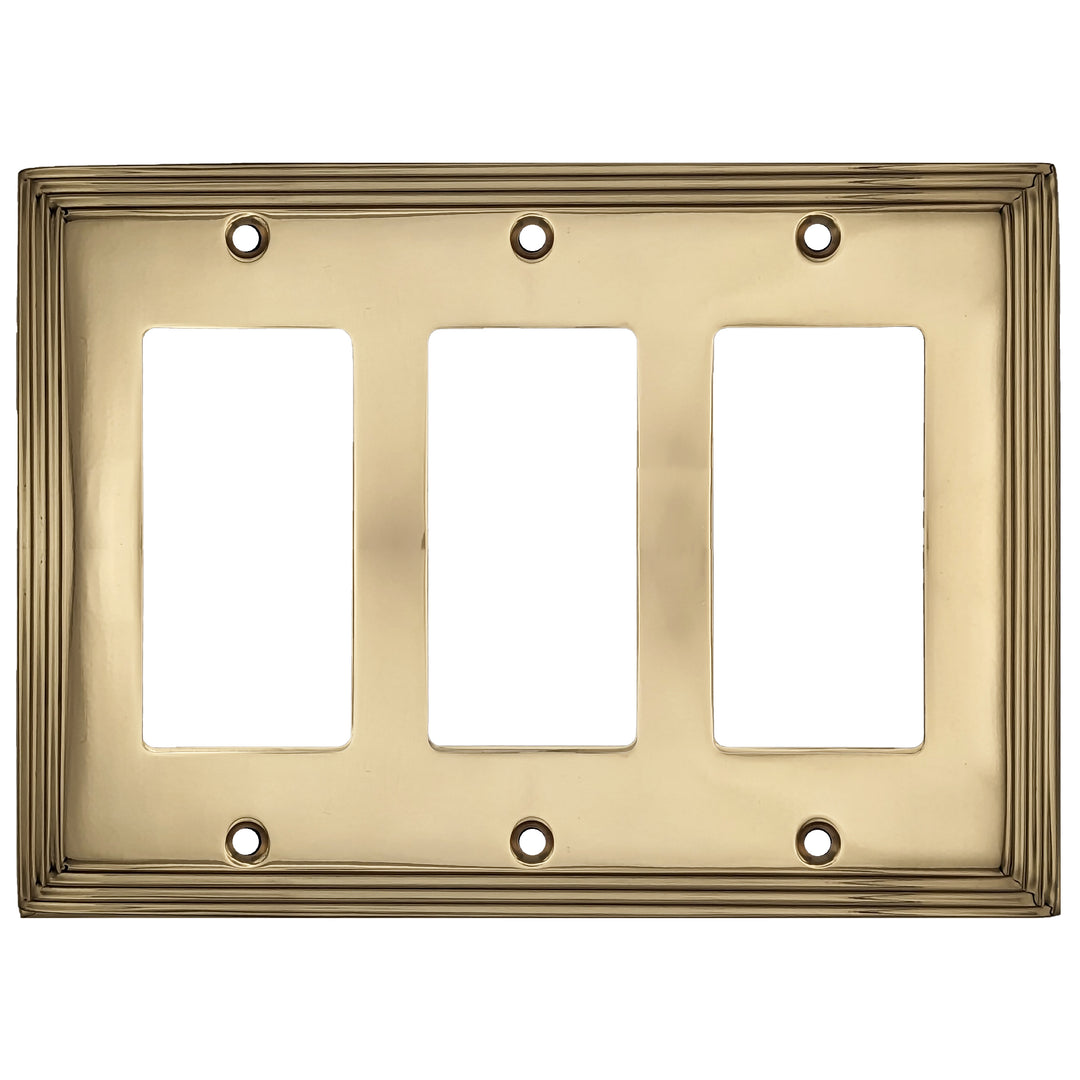 Kingston Classic Stepped Wall Plate (Polished Brass) COPPER MOUNTAIN HARDWARE