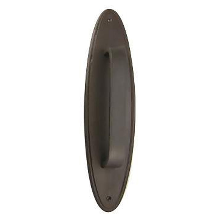 11 Inch Traditional Oval Door Pull & Plate COPPER MOUNTAIN HARDWARE