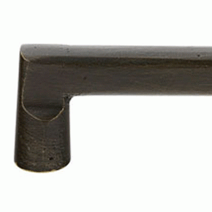 4 1/2 Inch (4 Inch c-c) Sandcast Bronze Rail Pull (Medium Bronze Finish) EMTEK